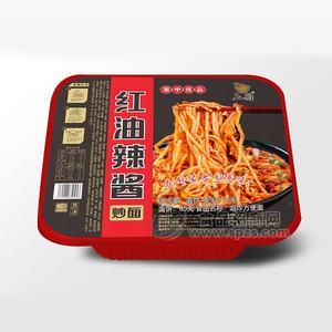 上廚紅油辣醬炒面方便面方便食品110g