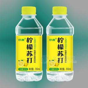 珍趣無糖無汽檸檬蘇打果味飲料350ml