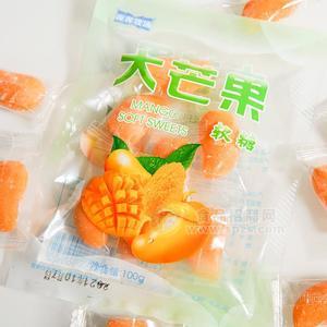 視界牧場大芒果軟糖休閑食品100g