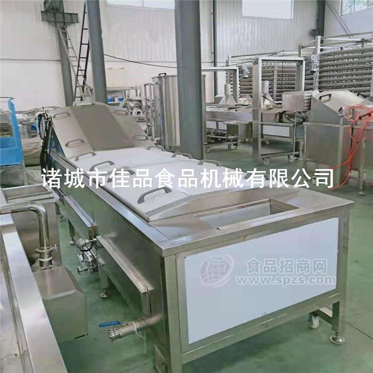 刀豆漂烫机，豌豆杀青漂烫冷却沥水线