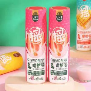 多多草莓味大果粒果蔬奶昔乳味飲品廠家招商500ml