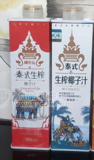 椰中友椰汁植物蛋白飲料1L×6瓶