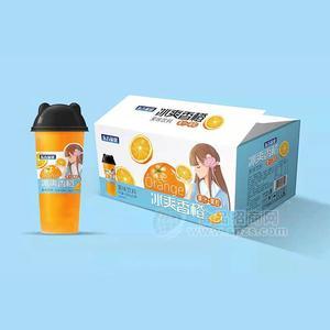 东方量健果味饮料冰爽香橙果粒果汁饮料620mlx15瓶