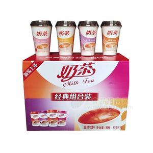 奶茶草莓味、原味、香芋味、麦香味奶茶招商80gX30杯