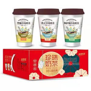 飘飘缘珍珠奶茶三种口味奶茶招商