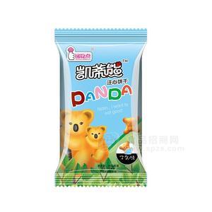 銘吃點(diǎn)凱蒂熊注心餅干牛乳味休閑食品招商