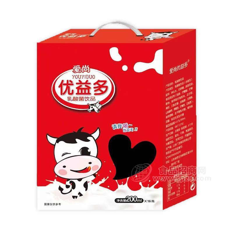 爱尚优益多乳酸菌饮品乳饮料200mlx16瓶