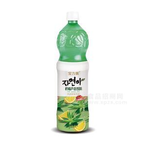 寶力素檸檬蘆薈飲料韓國果汁飲料招商1.5Lx6瓶