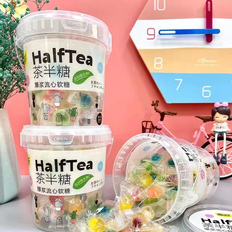 萌孩子茶半糖爆浆流心软糖200g