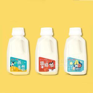 初一燕麥酸奶、甜牛奶、AD鈣乳酸菌飲品招商480ml