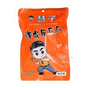 慧子卤香味炸虎皮鸡爪休闲食品110g
