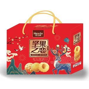 坚果之恋曲奇酥饼 休闲食品生产基地招商礼盒装