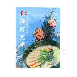 真心海鲜风味墨魚汁拉面方便食品招商182g
