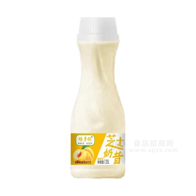畅多纯芝士奶昔黄桃味椰果果粒乳酸菌饮品乳饮料1.25L