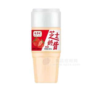 暢多純草莓味芝士奶昔椰果果粒乳酸菌飲品乳飲料380ml