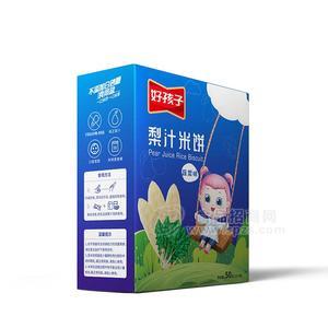 好孩子梨汁米饼蔬菜味休闲食品招商50g