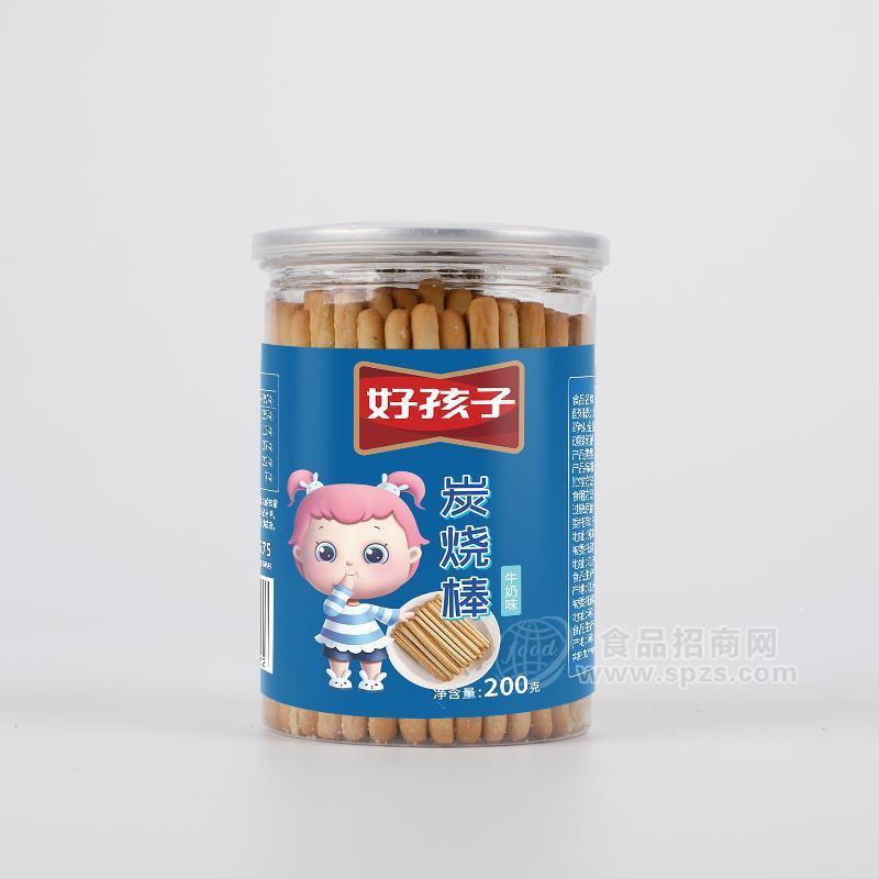 好孩子炭燒棒牛奶味烘焙食品招商200g