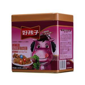 好孩子核桃油鈣鐵鋅牛肉絨休閑食品招商100g