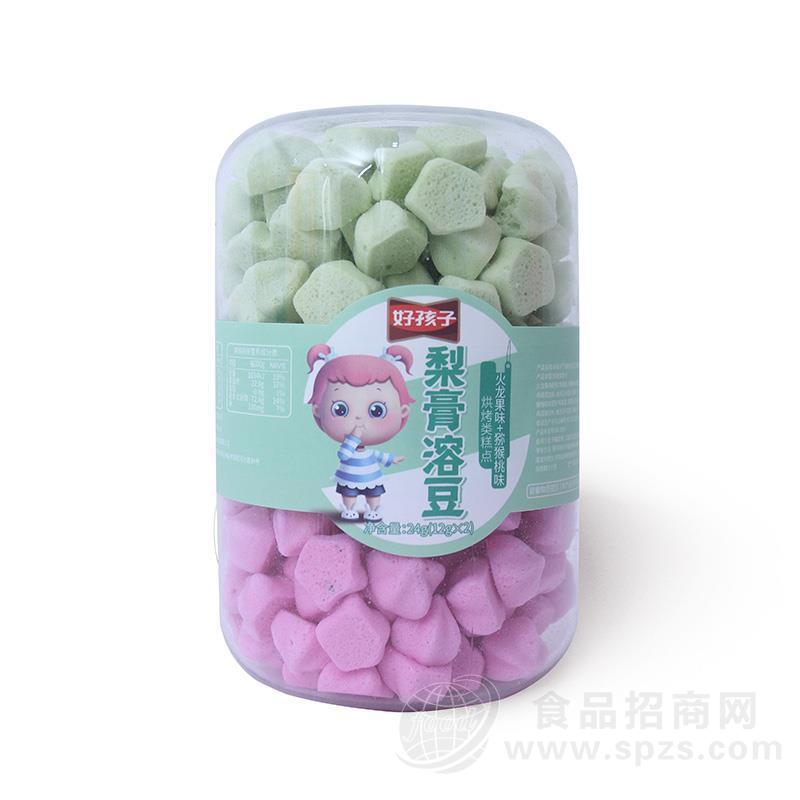 好孩子梨膏溶豆火龙果味+猕猴桃味烘焙食品招商24g