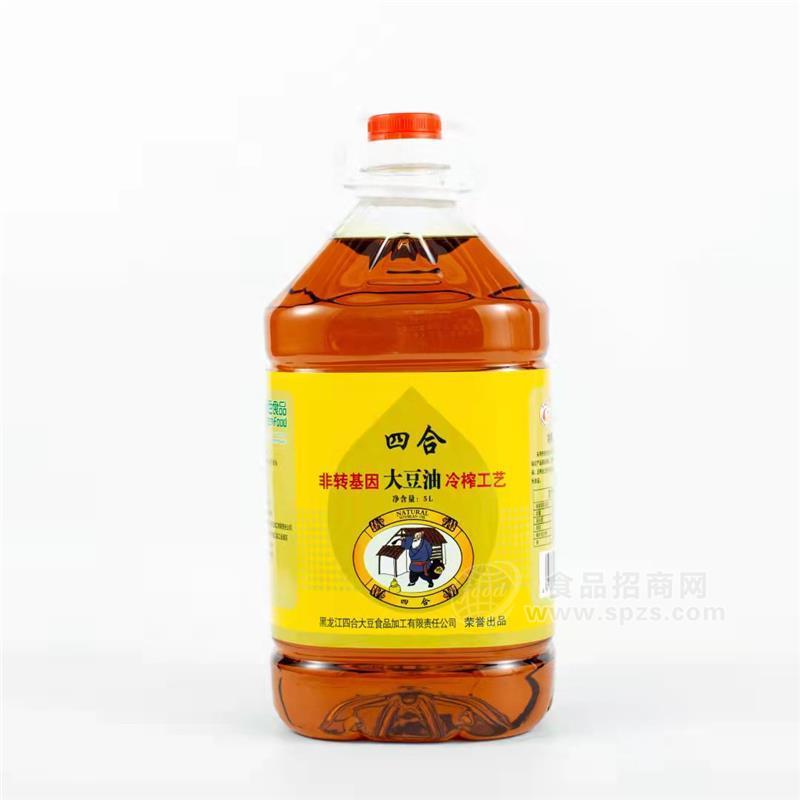 四合非轉(zhuǎn)基因大豆油冷榨工藝糧油食用油廠家招商