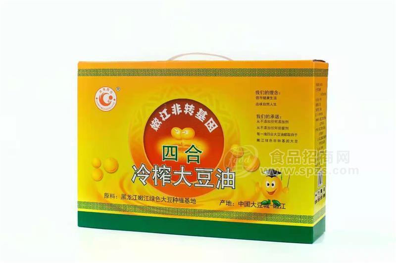 嫩江非转基因四合冷榨大豆油粮油食用油厂家招商
