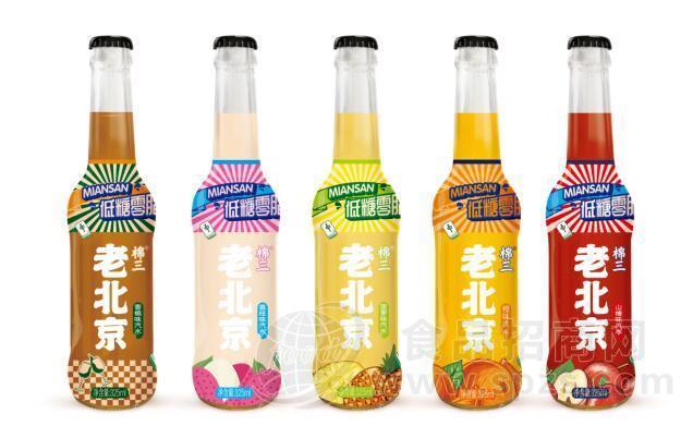 棉三老北京经典玻璃瓶汽水325ml