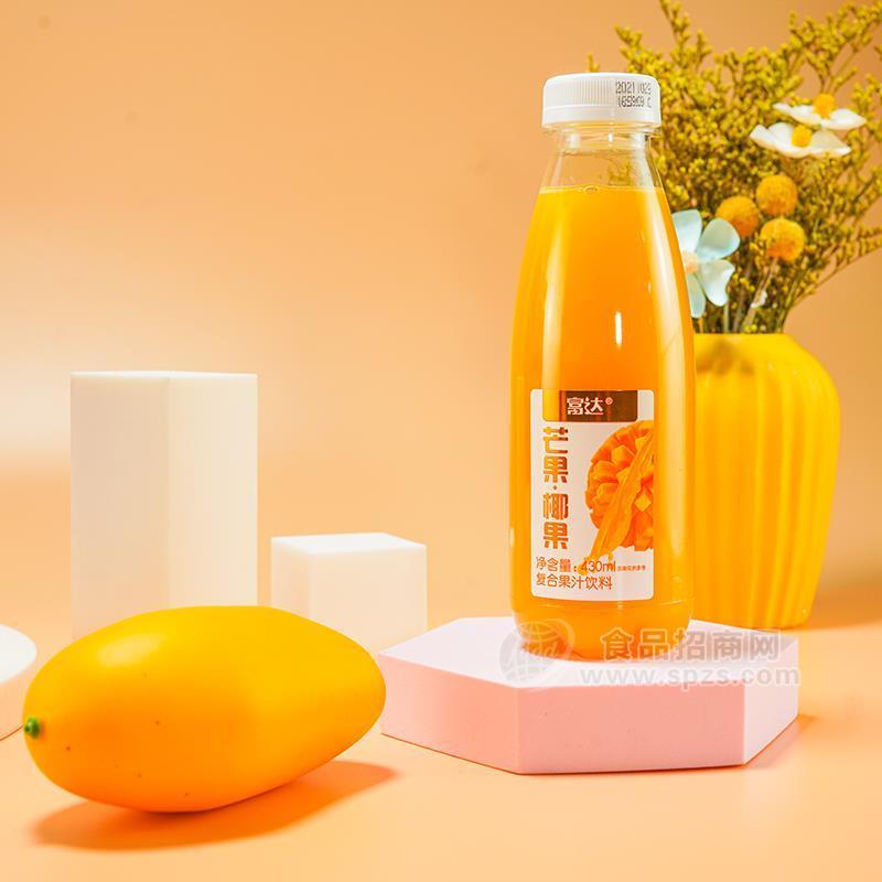 富达芒果椰果复合果汁饮料430ml