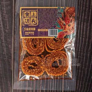 食上功夫芝麻超辣圈网红辣条麻辣食品调味面制品112g