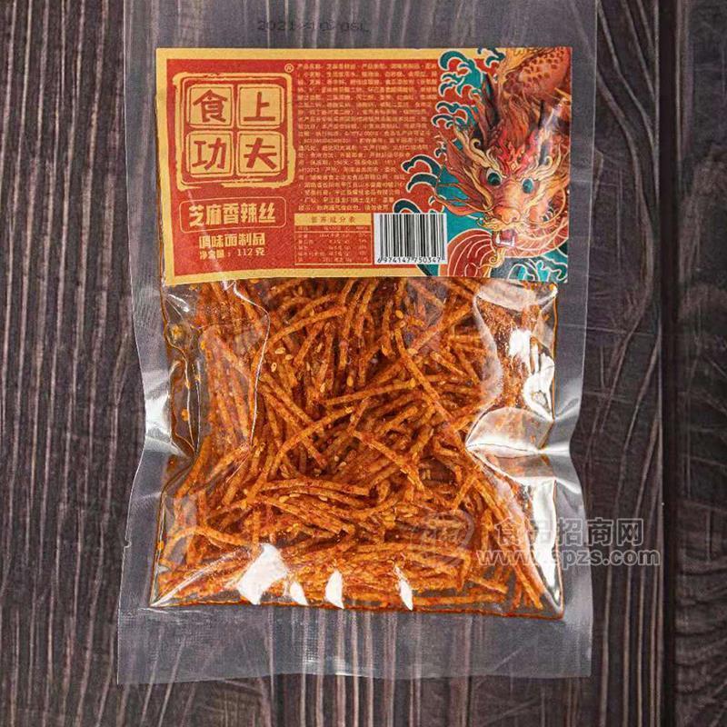 食上功夫芝麻香辣丝调味面制品112g 
