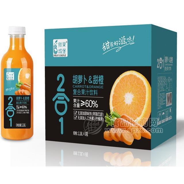 鮮果城堡復合果汁飲料（沙棘甜橙味）1.18L*6瓶