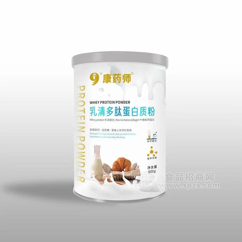 康药师乳清多肽蛋白质粉固体饮料罐装900g