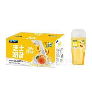 泰子奶芝士奶昔黃桃果粒乳酸菌飲料廠家直銷招商380mlX15瓶