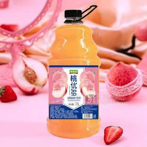 桃优多冷榨蜜桃汁饮料果汁饮料招商2.5L