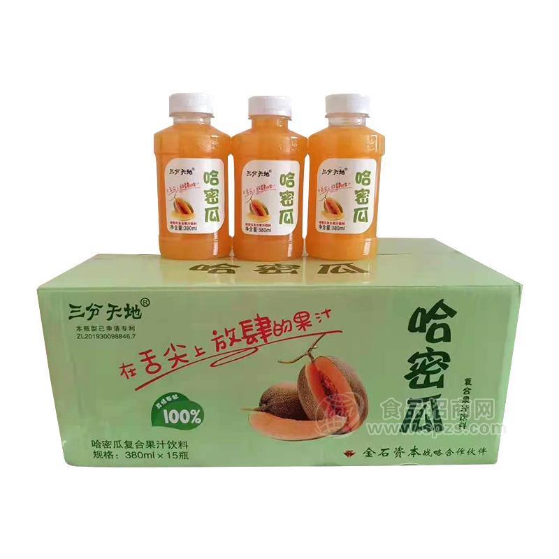 ·三分天地哈密瓜汁复合果汁饮料380mlx15瓶 