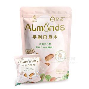 恰品手剝巴旦木休閑零食堅(jiān)果218g