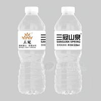 三冠山泉饮用纯净水瓶装招商530ml