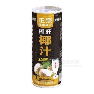 椰旺正宗海南原產(chǎn)果肉型椰汁植物蛋白飲料罐裝招商245g