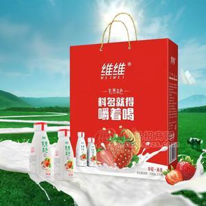 乳果本色草莓燕麦酸奶乳酸菌饮品乳饮料礼盒装招商318ml×10瓶