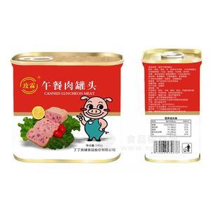 玫霖午餐肉罐頭方便食品休閑食品340g