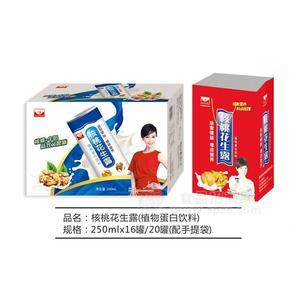 金九華飲品核桃花生露植物蛋白飲料250mlx16罐