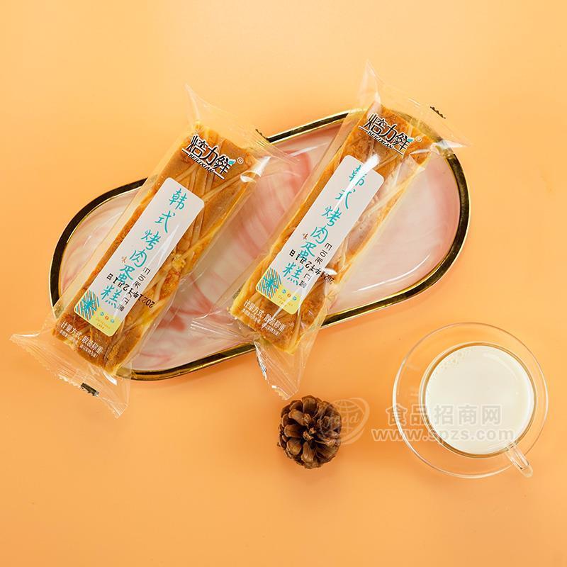 ·焙力鲜韩式烤肉蛋糕烘焙食品散装称重招商 