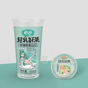 健力豆輕乳好茶珍珠奶茶杯裝420ml