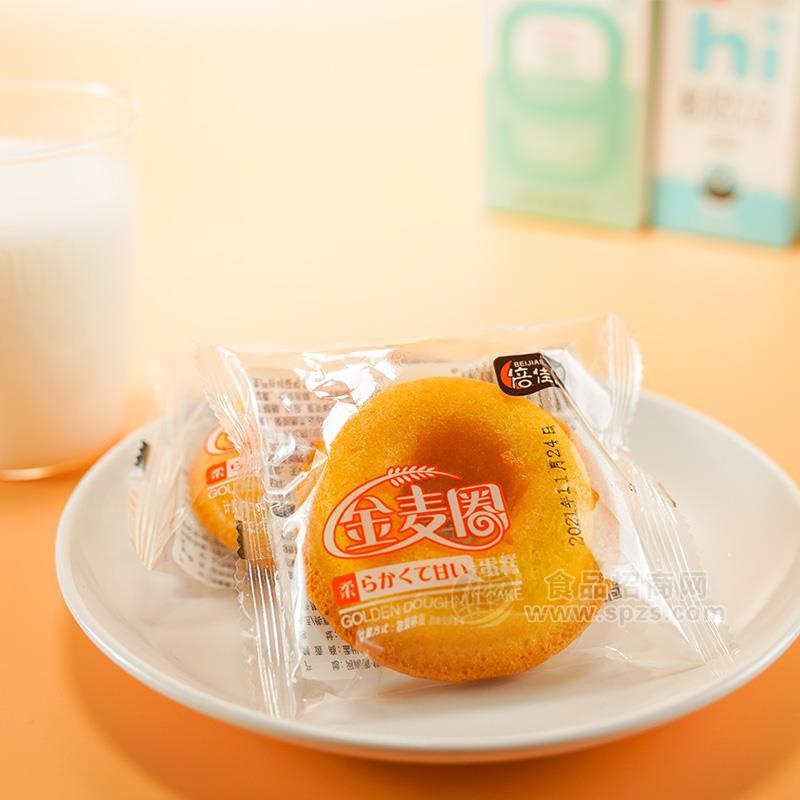 ·倍佳思金麦圈蛋糕烘焙食品休闲食品招商 