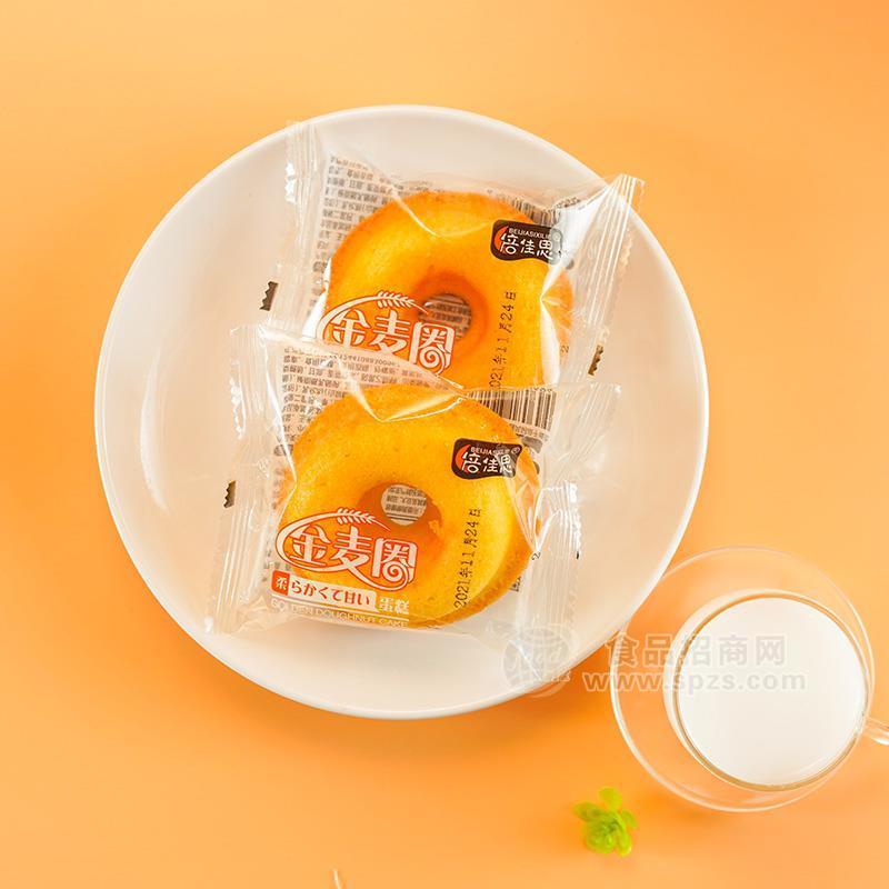 ·倍佳思金麦圈蛋糕烘焙食品休闲食品招商  