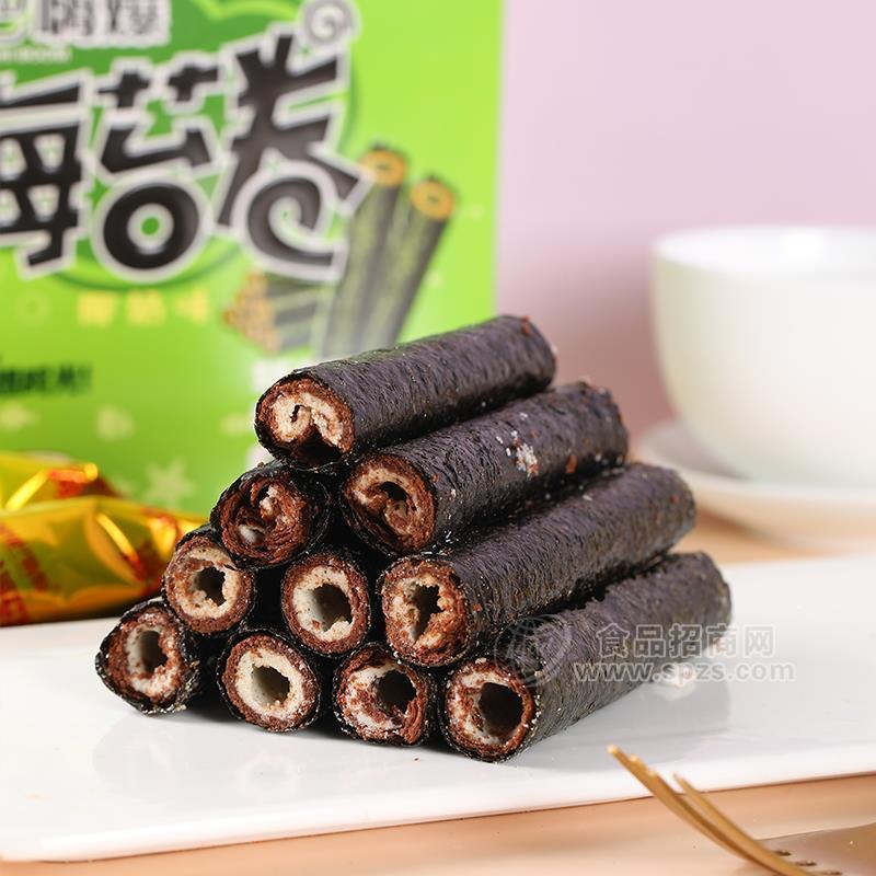 ·星吧嗨爆海苔卷休闲食品休闲零食盒装实物图招商36g 