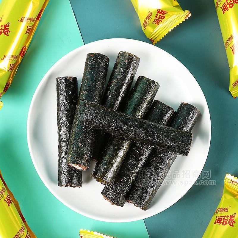 ·星吧嗨爆椰奶味海苔卷休闲食品盒装实物图厂家招商96g 