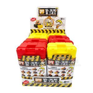 diy盲盒拼装工程车儿童零食