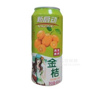 新啟動金桔果汁飲料490ml