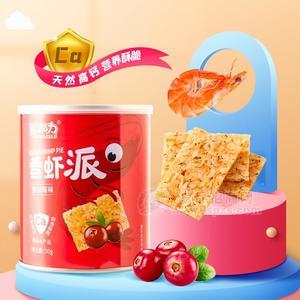 那伽力蔓越莓味雪虾派休闲食品30g