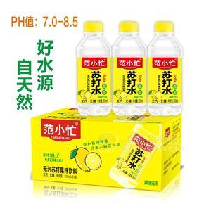 范小忙无糖无汽青柠味苏打水果味饮料350mlx24瓶